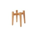 Support en bois naturel pour pot de diam. 12cm goodhome