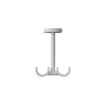 Support double tringle à rideau fixation plafond anafi métal blanc Ø19 / 28mm goodhome Support double tringle à rideau fixation plafond anafi métal blanc Ø19 / 28mm goodhome