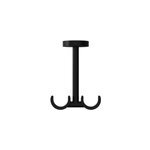 Support double tringle à rideau fixation plafond araxos métal noir Ø19 / 28mm goodhome Support double tringle à rideau fixation plafond araxos métal noir Ø19 / 28mm goodhome