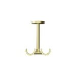 Support double tringle à rideau fixation plafond elasa métal doré Ø19mm goodhome Support double tringle à rideau fixation plafond elasa métal doré Ø19mm goodhome