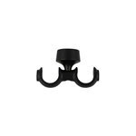 Support double tringle à rideau fixation plafond lamia bois de hêtre noir Ø28mm goodhome Support double tringle à rideau fixation plafond lamia bois de hêtre noir Ø28mm goodhome