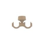 Support double tringle à rideau fixation plafond symi bois de frêne beige Ø28mm goodhome Support double tringle à rideau fixation plafond symi bois de frêne beige Ø28mm goodhome