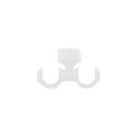 Support double tringle à rideau fixation plafond valos bois de hêtre blanc Ø28mm goodhome Support double tringle à rideau fixation plafond valos bois de hêtre blanc Ø28mm goodhome