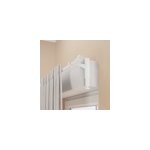 Support extensible sans perage pour tringle  rideaux anafi blanc 19 / 28 cm l. 17 x l. 3, 5 x h. 14, ...