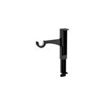 Support extensible sans perage pour tringle  rideaux axaros noir 19 / 28 cml. 17 x l. 3, 5 x h. 14, ...