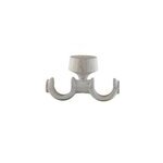 Support plafond double pour barre à rideau goodhome 28 mm chalki blanc Support plafond double pour barre à rideau goodhome 28 mm chalki blanc