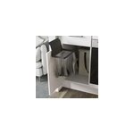 Support porte de placard pour sacs poubelles kora goodhome gris anthracite Support porte de placard pour sacs poubelles kora goodhome gris anthracite