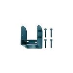 Support pour poteau 70 mm noir en mtal