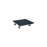Support roulant pour plante roul'bac bois anthracite 40 x 40 cm