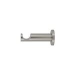 Support tige ouvert tringle  rideau mtal gris chrom 20 / 28mm l. 95mm mobois