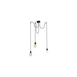 Suspension araignée filaire noir 3 lampes l. 80cm e27 seynave Suspension araignée filaire noir 3 lampes l. 80cm e27 seynave