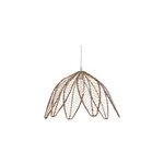Suspension flower en rotin ip20 49 x h. 85 cm coloris marron lussiol