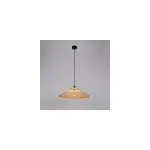 Suspension m�tal et rotin naturel e27 15w ip44 esterel �56 x h. 96 cm