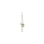 Suspension pour pot de fleurs en macramé blanc cassé goodhome Suspension pour pot de fleurs en macramé blanc cassé goodhome