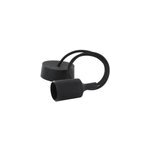 Suspension en silicone noir chacon l. 8, 1 x h. 112, 8 cm