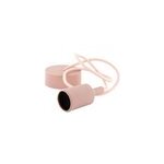 Suspension en silicone rose pale chacon l. 8, 1 x h. 112, 8 cm