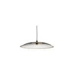 Suspension ronde en mtal soliflore ip20 e27 40w rotin coloris noir 60 x h. 83 cm lussiol