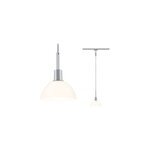 Suspension sur rail sarrasani gris chrom mat opal urail . 14 x h. 140cm ip20 e14 20w dimmable paulmann ...