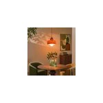 Suspension en verre et m�tal rouge �26 cm e27 25 w jumell boli