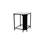 Table d'angle avec plan de travail en inox cozze