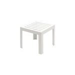 Table basse de jardin miami en rsine de synthse coloris blanc l. 40 x l. 40 x h. 35 cm
