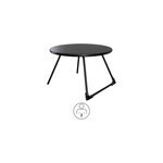 Table basse de jardin morillo en acier coloris noir . 70 x h. 40 cm