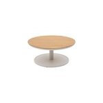Table basse de jardin olimio coloris blanc et bois hespéride 87 cm Table basse de jardin olimio coloris blanc et bois hespéride 87 cm