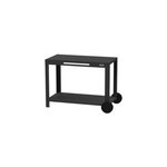 Table desserte 110 xl acier noir le marquier Table desserte 110 xl acier noir le marquier
