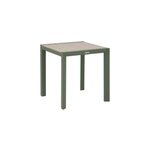 Table de jardin 2 personnes evasion coloris lin et laurier hesp�ride l. 75 x l. 70 x h. 70 cm
