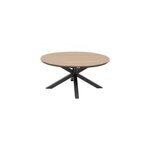 Table de jardin 4 personnes oriengo coloris acacia et graphite hespride 111, 5 x h. 75, 5 cm