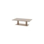Table de jardin 4 personnes salimia coloris argile et lin hesp�ride l. 150 x l. 80 x h. 69 cm