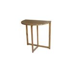 Table de jardin demi - lune pliante lyco bois d'acacia l. 70 x h. 74 cm goodhome