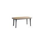 Table de jardin eden grosfillex l. 165 x l. 100 x h. 72 cm gris anthracite