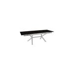 Table de jardin extensible absolu blanc c�ramique filata proloisirs l. 180 / 280 x l. 100 x h. 76, 5 ...