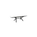 Table de jardin extensible absolu proloisirs cramique mat coloris dual blanc chssis graphite p. 100 ...