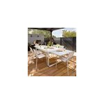 Table de jardin extensible aluminium et verre trempé aloha gris clair arcane l. 160 / 280 x l. 100 x ... Table de jardin extensible aluminium et verre trempé aloha gris clair arcane l. 160 / 280 x l. 100 x ...