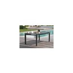 Table de jardin extensible miami en aluminium coloris gris anthracite l. 180 / 240 x l. 100 x h. 77 cm ... Table de jardin extensible miami en aluminium coloris gris anthracite l. 180 / 240 x l. 100 x h. 77 cm ...