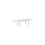 Table de jardin extensible piazza aluminium argile l. 135 / 270 x l. 90 x h. 75 cm