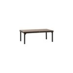Table de jardin extensible piazza aluminium marron l. 200 / 320 x l. 100 x h. 75 cm