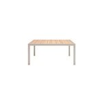 Table de jardin extensible rectangulaire en aluminium beige l. 155 - 262, 8 x l. 75 cm goodhome pistache ...