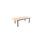 Table de jardin extensible rectangulaire en aluminium effet bois brut l. 180 - 240 x l. 75 cm goodhome ...