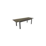 Table de jardin extensible tahaa en aluminium coloris graphite l. 180 / 240 x l. 90 x h. 74 cm Table de jardin extensible tahaa en aluminium coloris graphite l. 180 / 240 x l. 90 x h. 74 cm