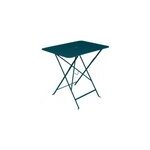 Table de jardin fermob bistro acier bleu acapulco l. 57 x l. 77 cm, h. 74 cm Table de jardin fermob bistro acier bleu acapulco l. 57 x l. 77 cm, h. 74 cm