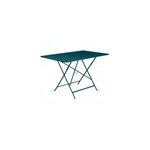 Table de jardin fermob bistro acier bleu acapulco l. 77 x l. 117 cm, h. 74 cm Table de jardin fermob bistro acier bleu acapulco l. 77 x l. 117 cm, h. 74 cm