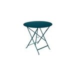 Table de jardin fermob bistro acier bleu acapulco diam. 77 cm, h. 74 cm Table de jardin fermob bistro acier bleu acapulco diam. 77 cm, h. 74 cm