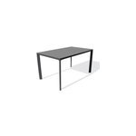 Table de jardin meet en aluminium coloris gris anthracite l. 160 x l. 90 x h. 73 cm ezpeleta