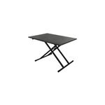 Table de jardin pliable r�glable rectangulaire en c�ramique graphite l 120 x l 80 x h 39 / 74 cm proloisirs ...