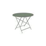 Table de jardin pliante bistro en mtal coloris cactus . 96 x h. 74 cm