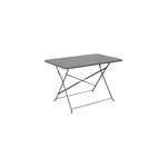 Table de jardin pliante saba acier gris l. 100 x l. 70 x h. 71 cm goodhome Table de jardin pliante saba acier gris l. 100 x l. 70 x h. 71 cm goodhome