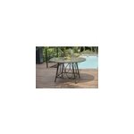 Table de jardin ushuaia en aluminium coloris marron . 125 x h. 74 cm - dcb garden